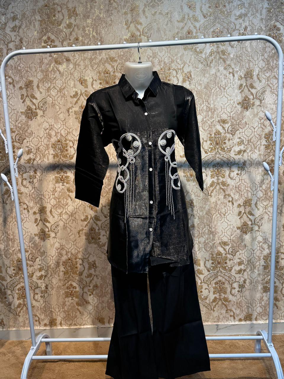 Midnight elegant black Co-Ord set
