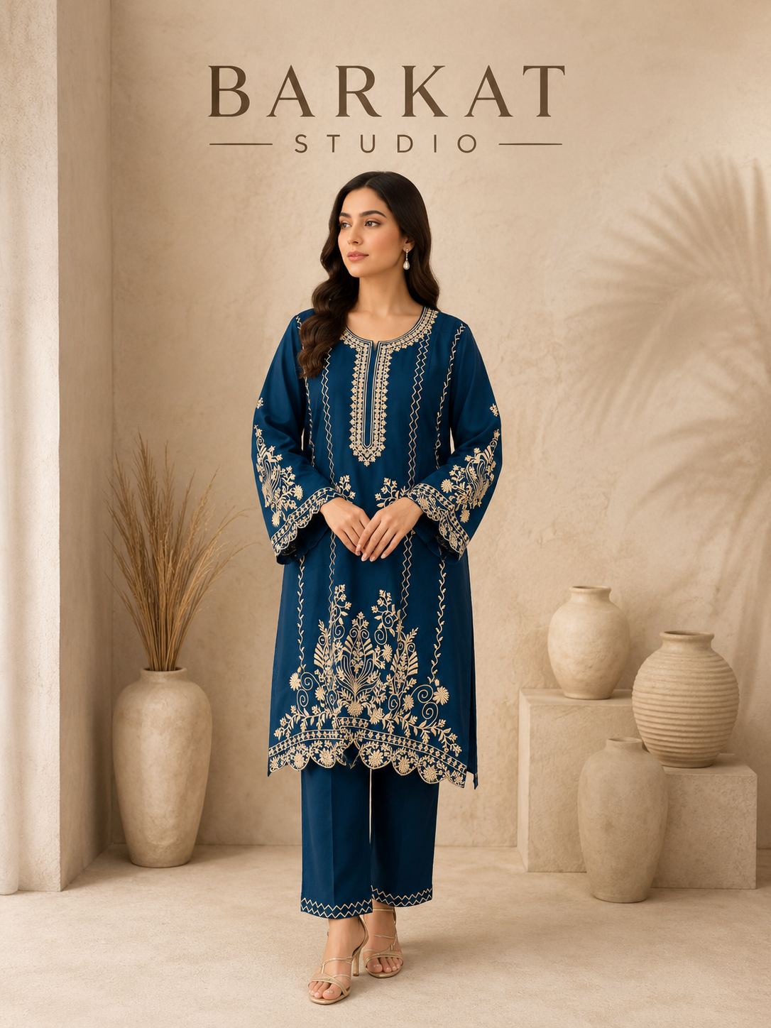 barkat blue co-ord set