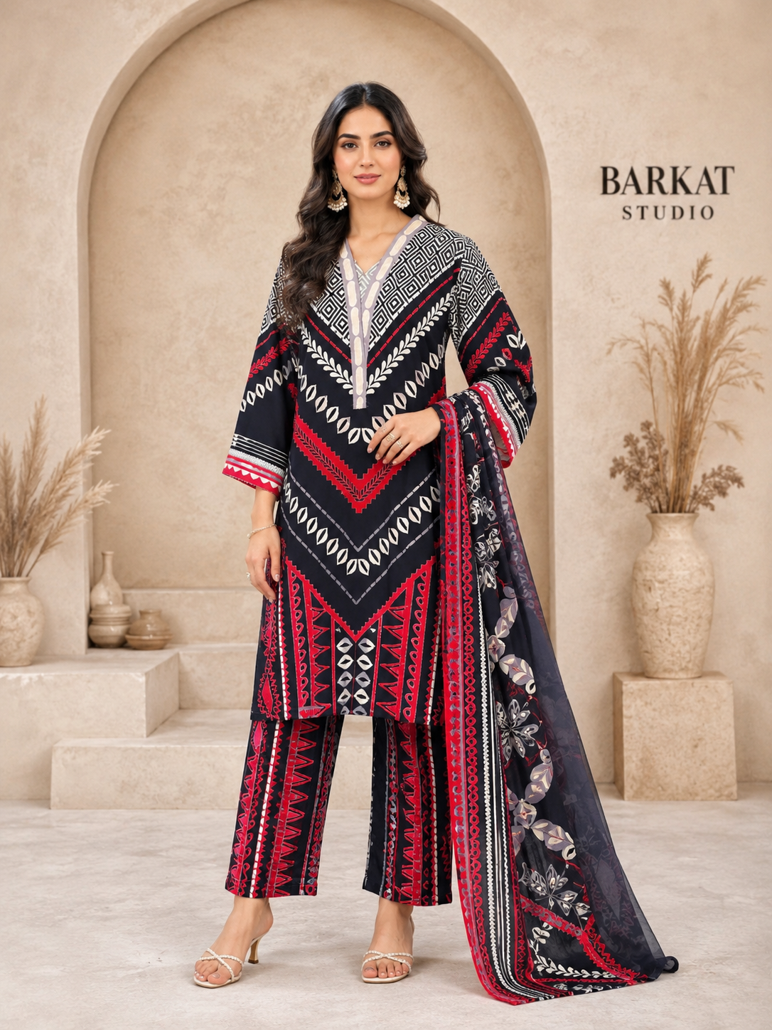 turkish red printed