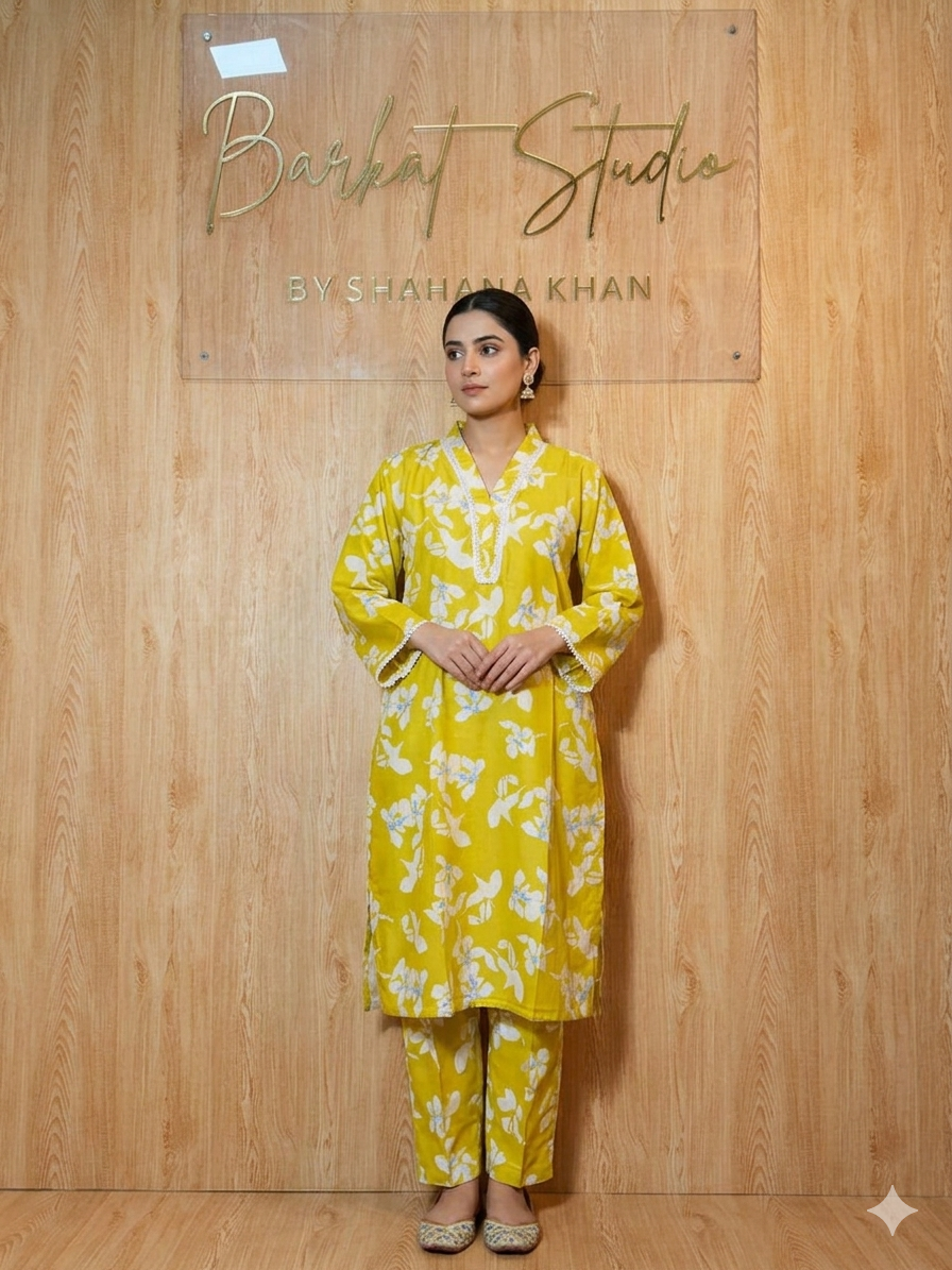Casual Summer Kurti-Pant set