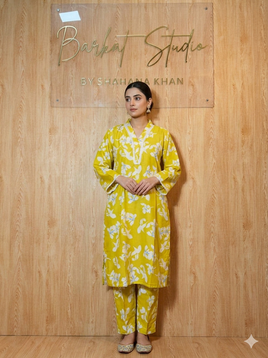 Casual Summer Kurti-Pant set