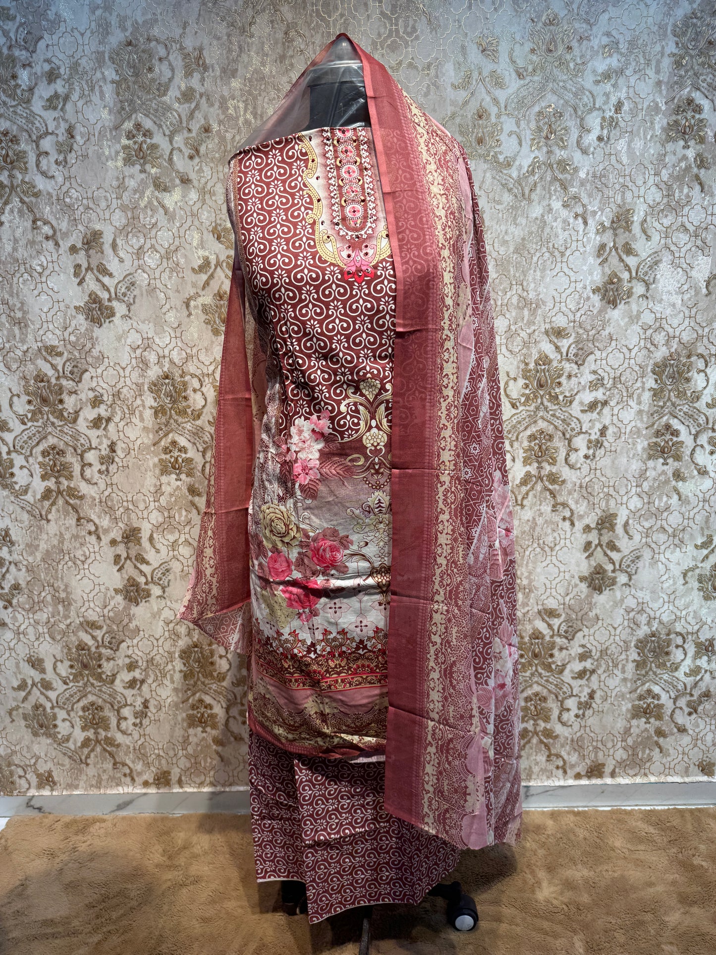 Unstitched pure cotton suits