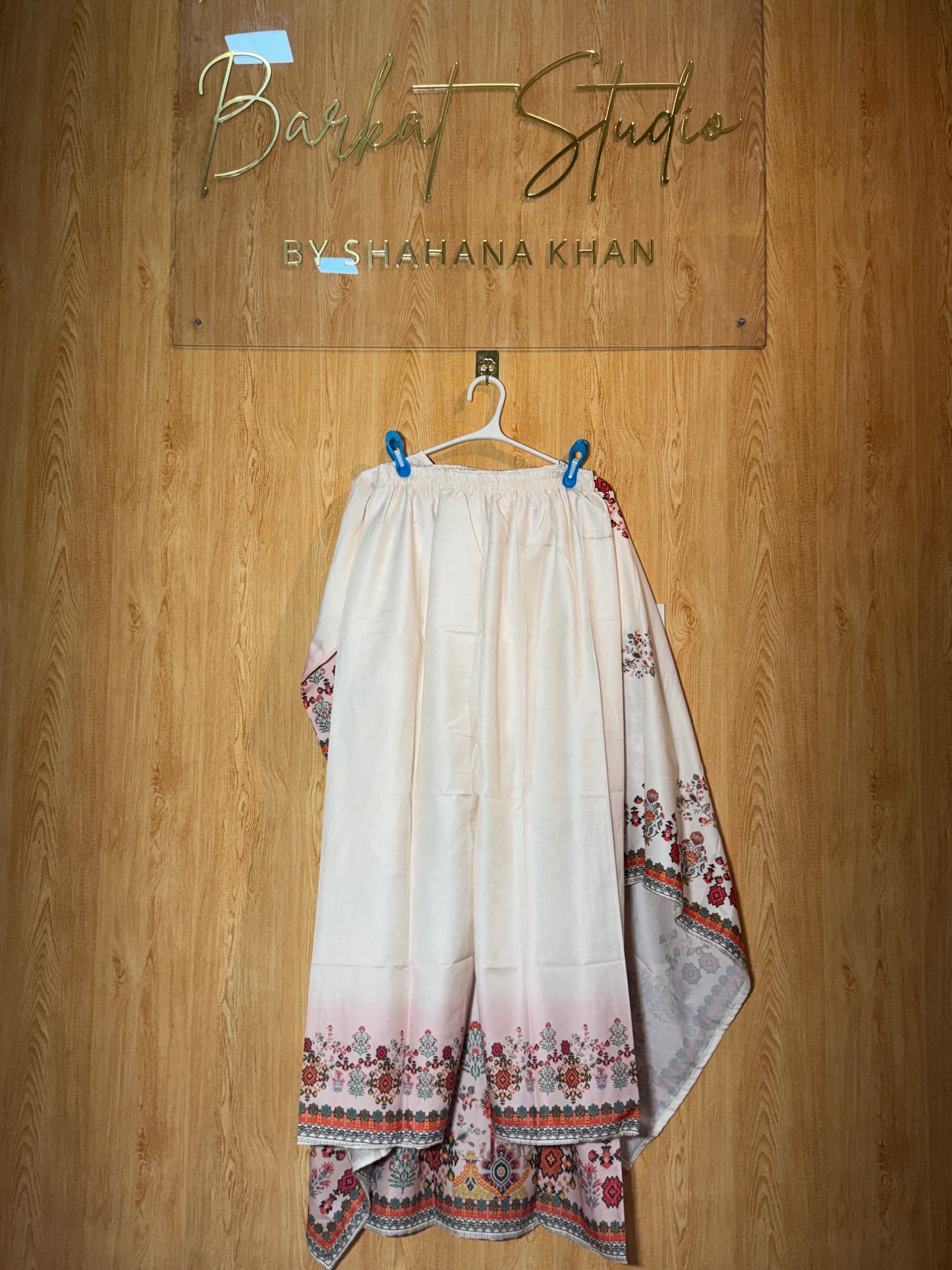Floral Printed Kurti with Palazzo & Dupatta