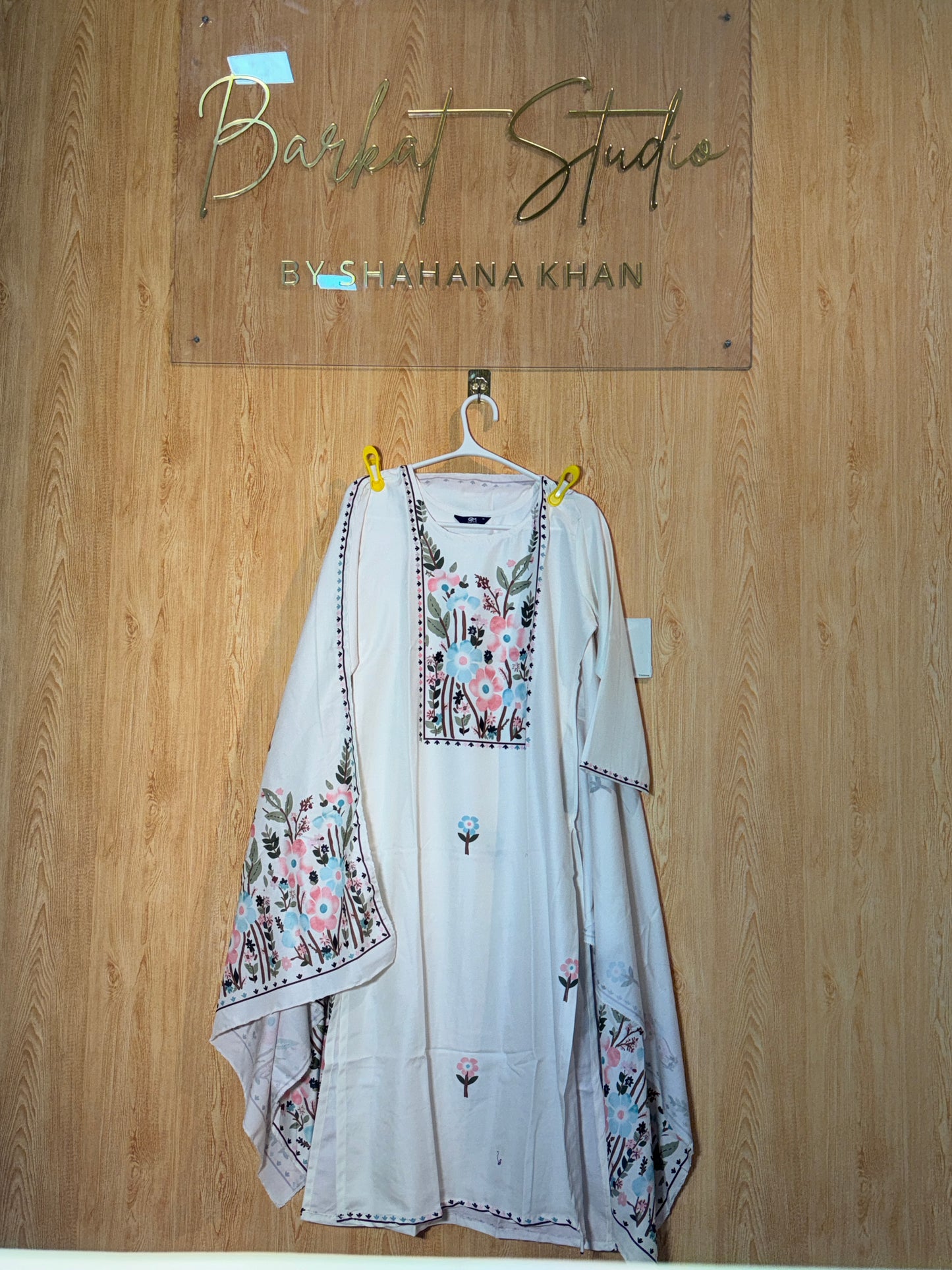 Floral Printed Kurti with Palazzo & Dupatta