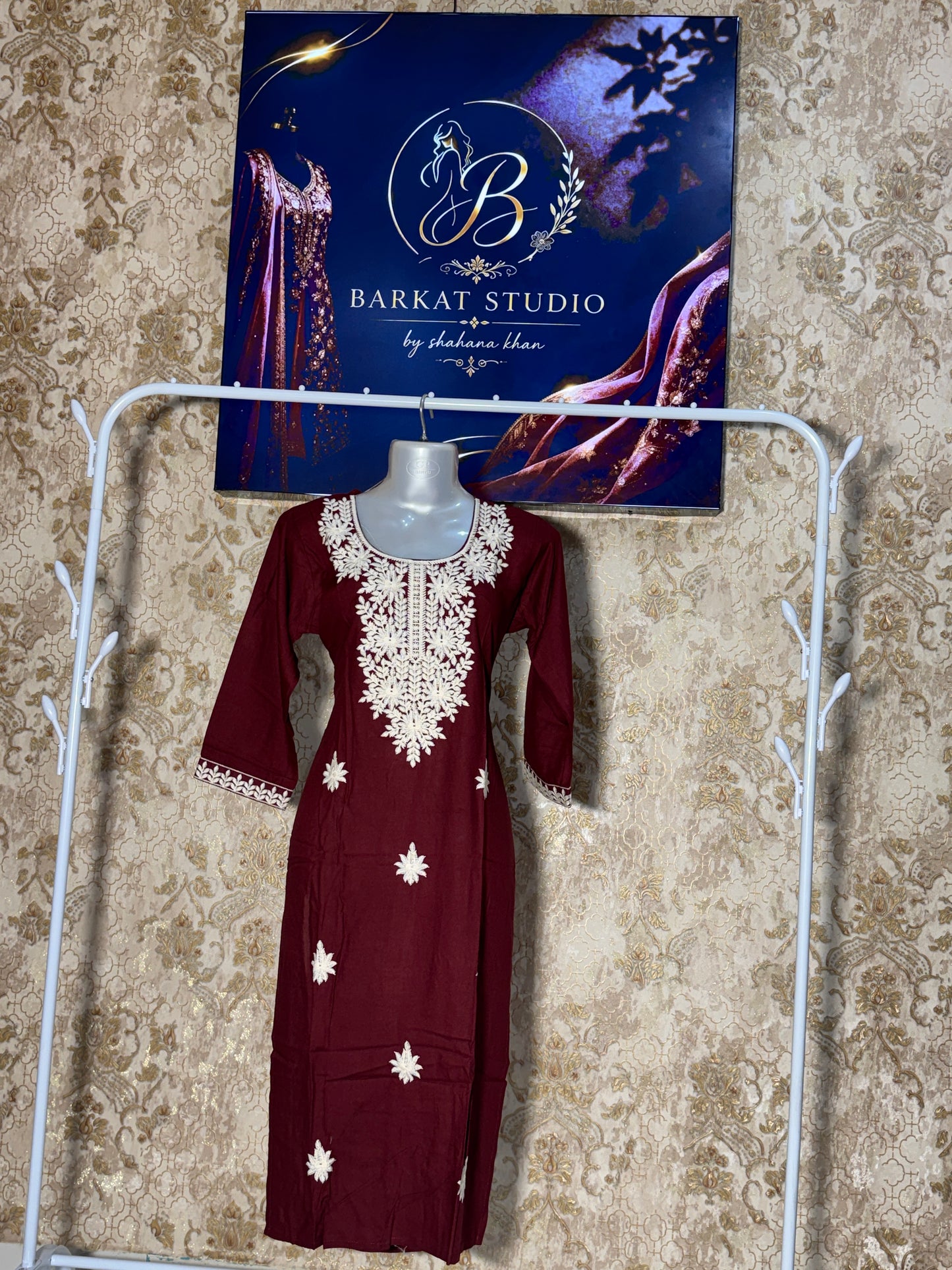 Embroidered Straight Kurti