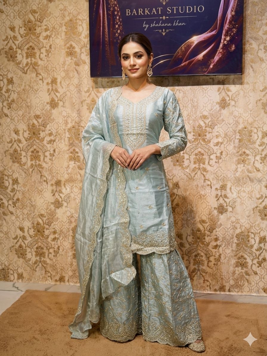 Royal Pastel Plazzo Set