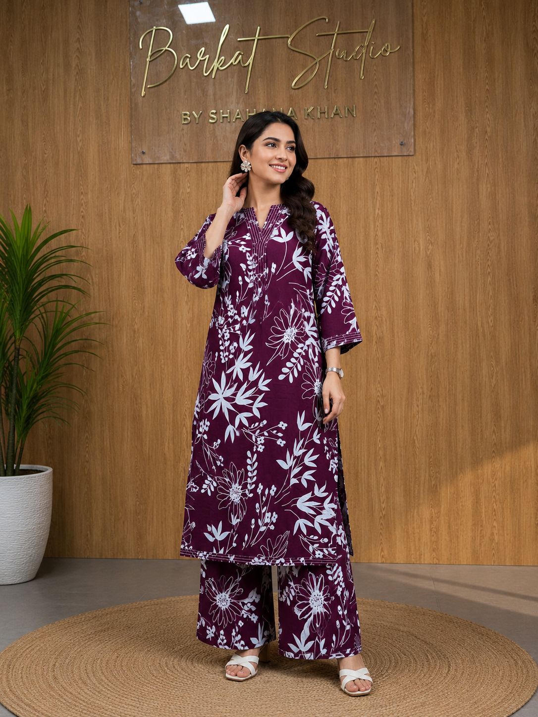 Casual Floral Cotton Co-Ord Set