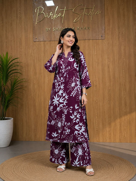 Casual Floral Cotton Co-Ord Set